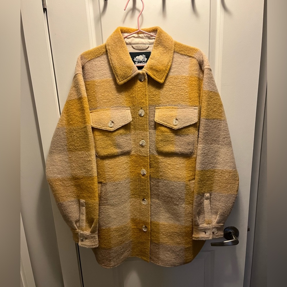 NWT Roots Seymour Plaid Shacket Size L